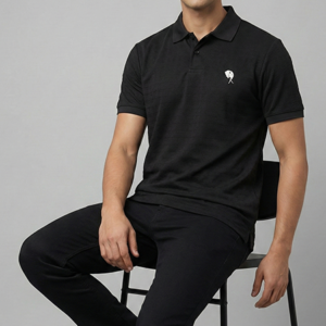 PR45||Black|| 100% Cotton T-Shirt