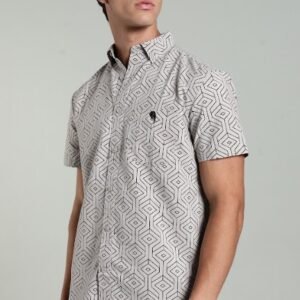 LS 002|| Grey print|| Half Sleeve Shirt