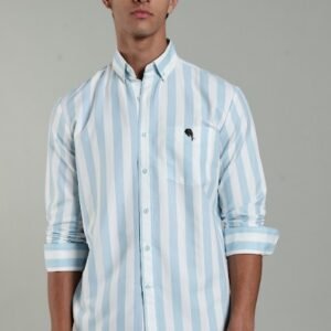 LS 002 ||Blue stripes|| Full Sleeve Shirt