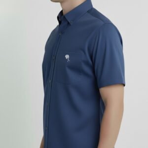LS 003|| Airforce blue || Half Sleeve Shirt