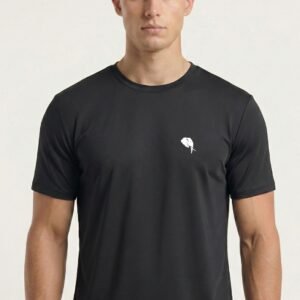 RHSO02A||BLACK|| Round Neck Half Sleeve