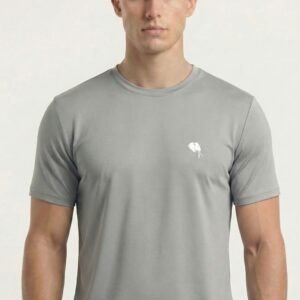 RHSO02A||Lite Grey|| Round Neck Half Sleeve