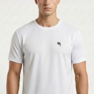 RHSO02A||WHITE|| Round Neck Half Sleeve