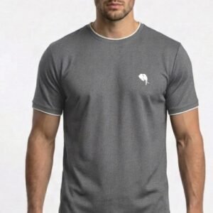 RHSO02B||LITE GREY|| Round Neck Half Sleeve