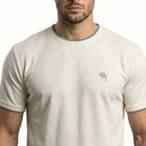 RHSO02B||WHITE|| Round Neck Half Sleeve